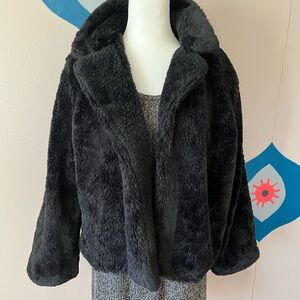 Love Tree Black Teddy Jacket